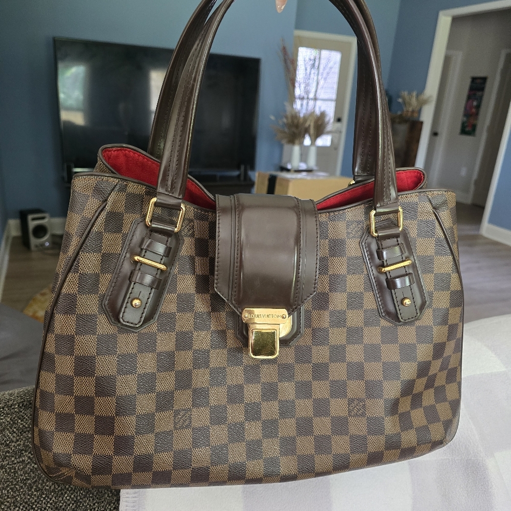 Louis Vuitton Ebene Damier Griet Satchel Bag - Picture 2 of 16